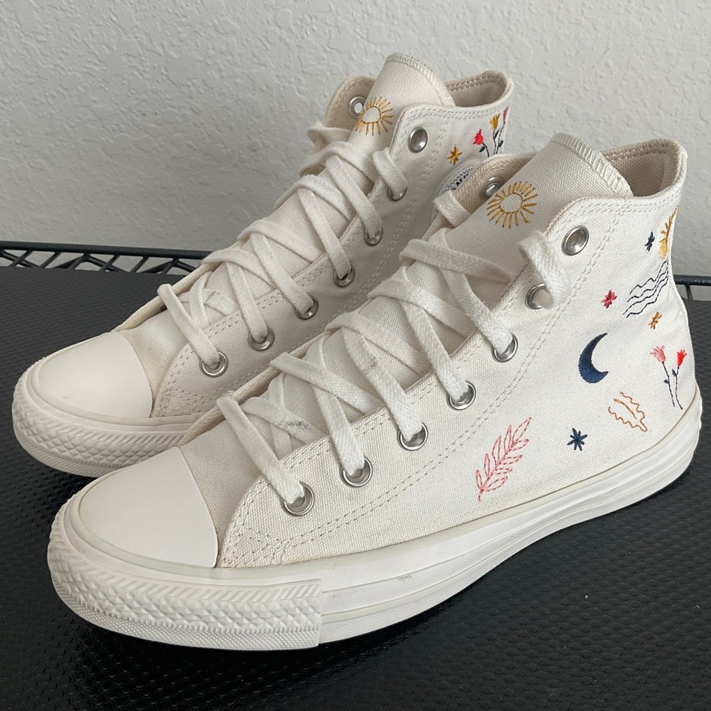 Converse Chuck Taylor All Star Celestial Cream High Top Shoes 571079C Women's 8
